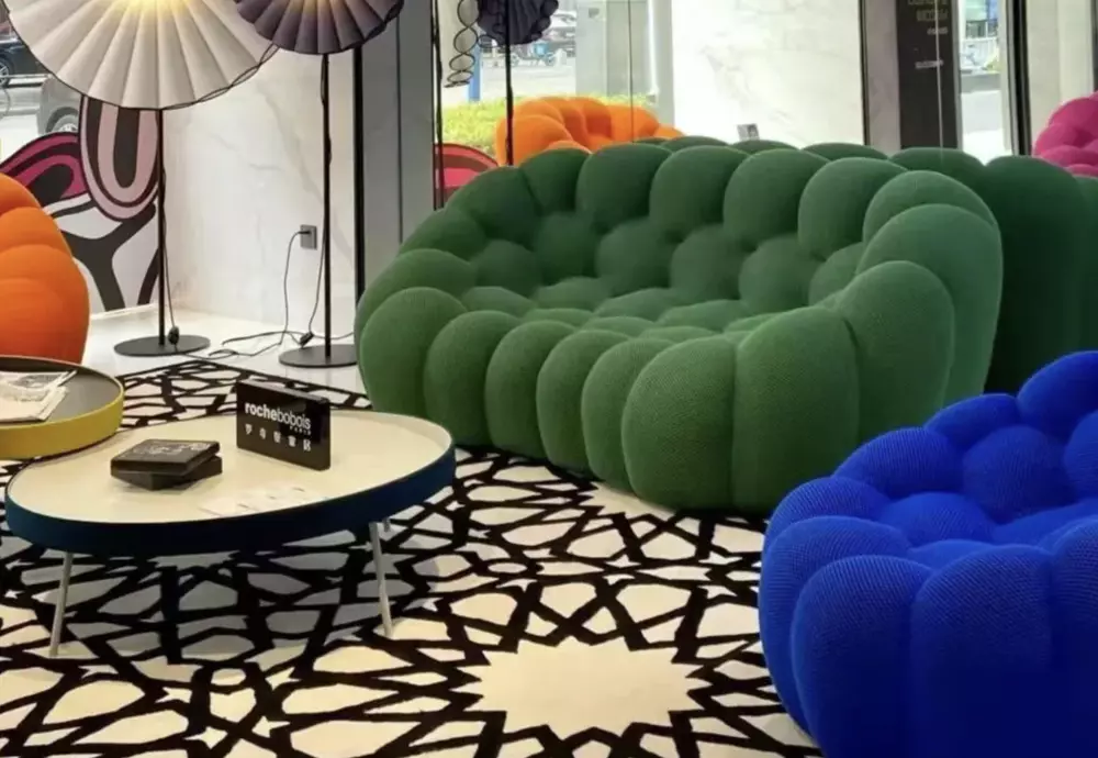 orange bubble sofa